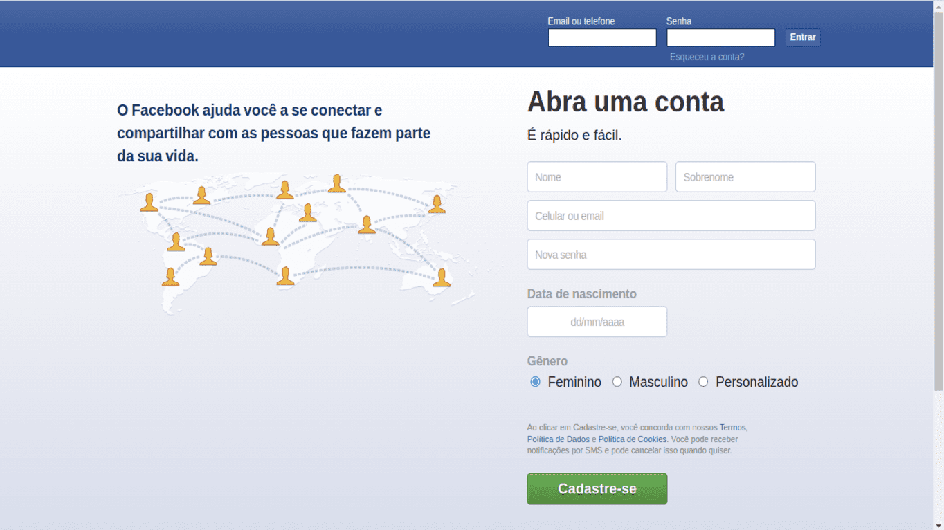 Facebook Home page preview